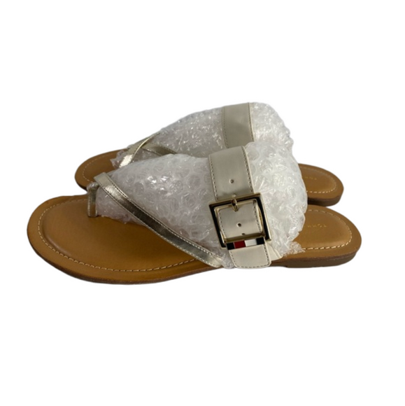 Tommy Hilfiger Twlahyla Off White and Silver Slide Sandal Size 10M NWOT SKU0780 - Picture 6 of 13